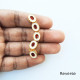Dabba Kundan 10mm Oval - White In Golden Setting - 5 Pieces