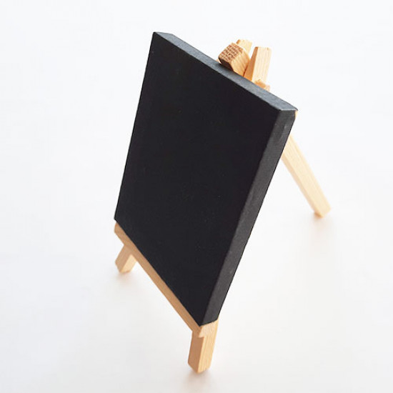 Mini Canvas Frame & Easel - 4x3.5 inches Black - Pack of 1