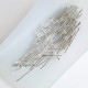 Head Pins Flat 20mm - Silver Finish - 10gms