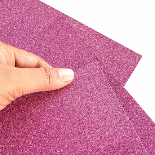Glitter CardStock A4 - Purple - 5 Sheets