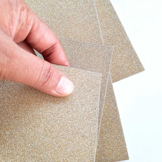 Glitter CardStock A4 - Light Gold - 5 Sheets Glitter CardStock A4 - Light Gold - 5 Sheets