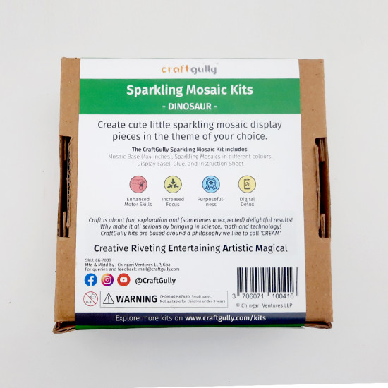 Sparkling Mosaic Kits - Dinosaur