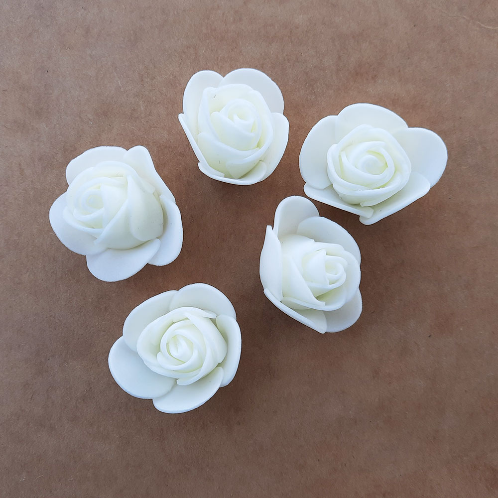 Buy 30mm Off White Foam Roses Online. COD. Low Prices. Free Shipping. Premium Quality