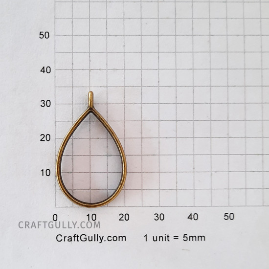Bezels #1 - 32mm Drop - Bronze - 2 Bezels