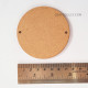 MDF Keychains #4 - 76mm Round 2 Holes - Pack of 5