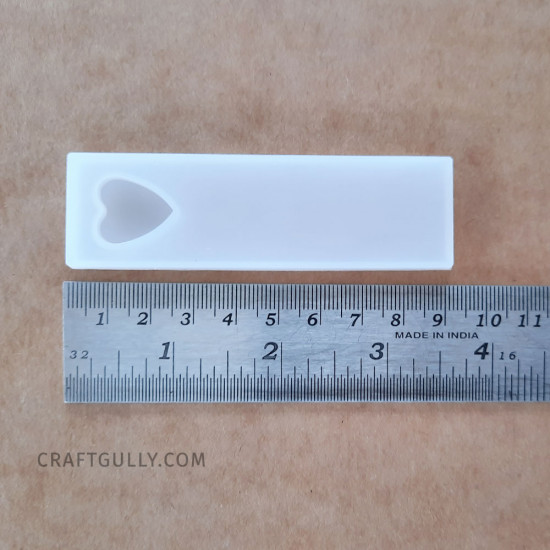 Silicone Moulds #28 - Bookmark Heart - Pack of 1