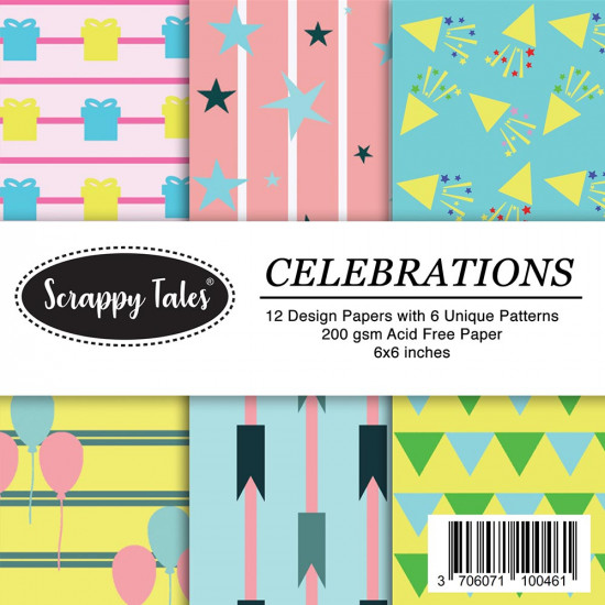 Pattern Papers 6x6 - Celebrations - Pack of 12