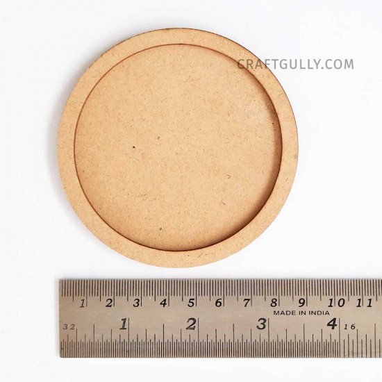 MDF Frames #3 - Round 4 inches - Set of 2