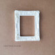Resin Elements - Mini Frame Rectangle #3 - White - Pack of 1