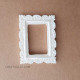 Resin Elements - Mini Frame Rectangle #4 - White - Pack of 1