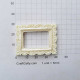 Resin Elements - Mini Frame Rectangle #4 - White - Pack of 1