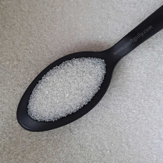 Micro Beads 1mm Glass - White - 20gms