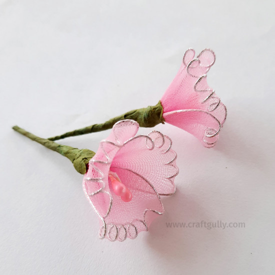 Stocking Flowers #1 - Baby Pink - 10 Flowers
