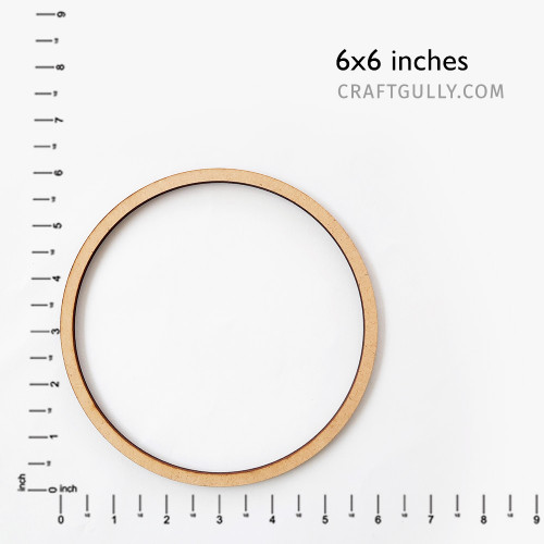 MDF Rings #7 - 6 inches - Pack of 1