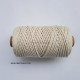 Cotton Macrame Cords 3mm Twisted - Off White - 20 meters