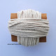 Cotton Macrame Cords 3mm Twisted - Off White - 20 meters