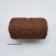 Cotton Macrame Cords 3mm Single Strand - Brown - 20 meters