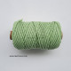 Cotton Macrame Cords 4mm Twisted - Pastel Green - 20 meters