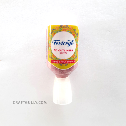 Fevicryl 3D Outliner - Glitter Pink