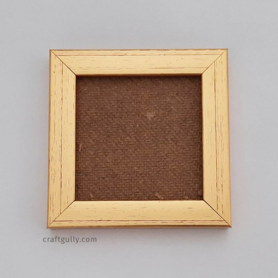 Photo Frame #4 - 4x4 inches - Metallic Golden