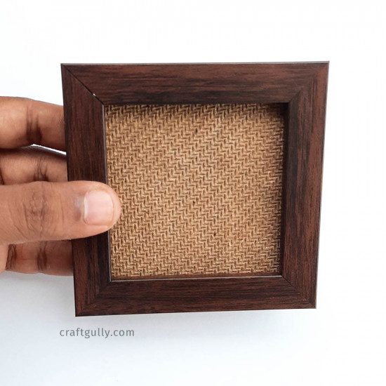 Photo Frame #5 - 4x4 inches - Dark Brown