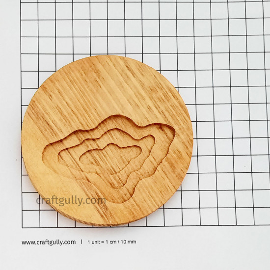 Wooden Coasters #2 - Riverbed - Set of 2