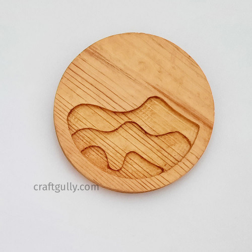 Wooden Coasters #5 - Riverbed - Set of 2