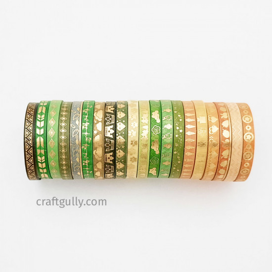 Washi Tapes 5mm - Set #3 - 20 Tapes