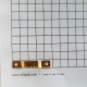 Wall Hooks - Serrated - Golden - Pack of 5