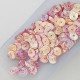 Sequins 8mm - Round Texture #5 - Pink Shaded - 20gms