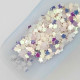 Sequins 5mm - Flower #4 - White Rainbow - 20gms