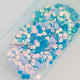 Sequins 5mm - Flower #5 - Light Blue - 20gms