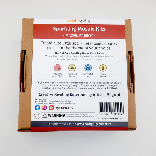 Sparkling Mosaic Kits - Macaw Parrot