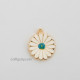 Enamel Charms 21mm - Flower #13 - White - 1 Charm