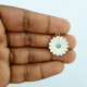 Enamel Charms 21mm - Flower #13 - White - 1 Charm