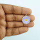 Enamel Charms 21mm - Flower #15 - Lilac - 1 Charm