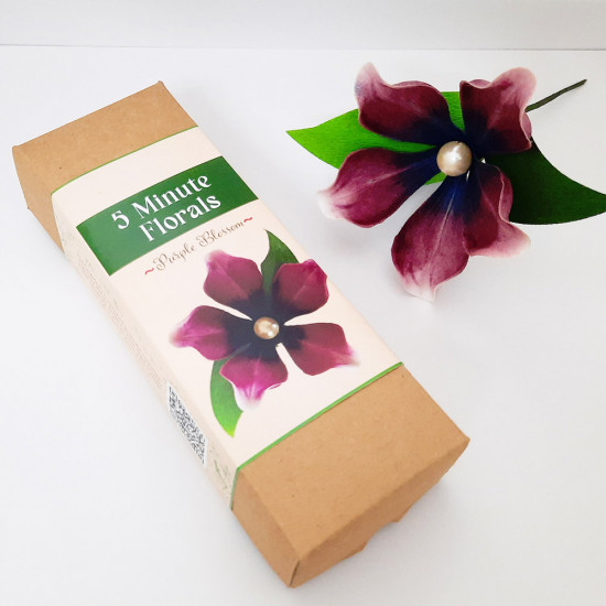 5 Minute Florals Kit - Purple Blossom