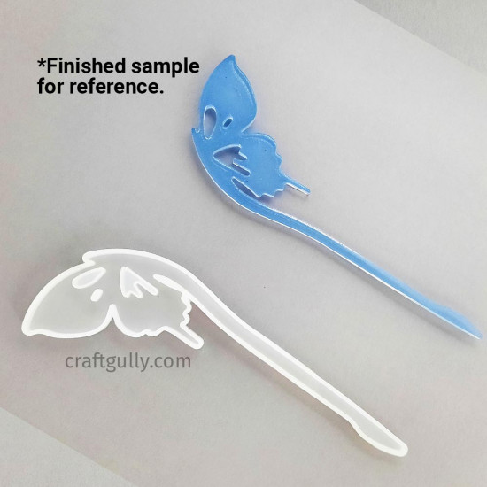 Silicone Moulds #36 - Butterfly Hair Pin - Pack of 1