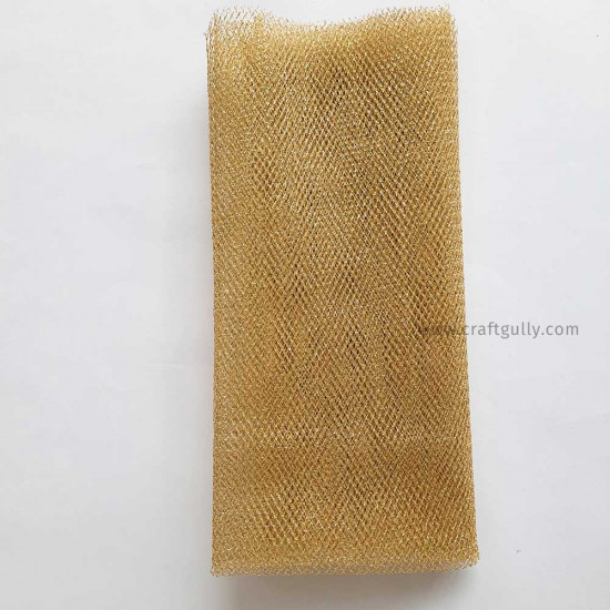 Net Fabric - Golden - 0.5 mtr x 1 mtr
