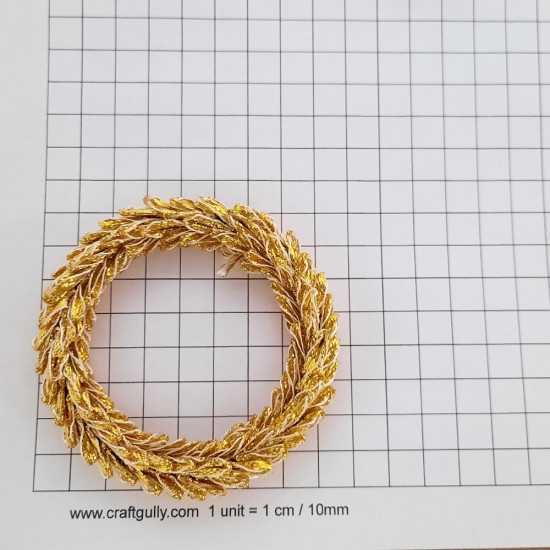 Designer Rings #17 - 85mm Golden Wreath - Pack of 1