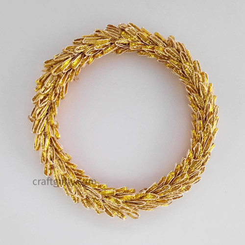 Designer Rings #18 - 107mm Golden Wreath - Pack of 1