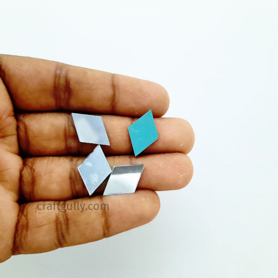 Cut Mirrors 18mm - Diamond - 50gms/ 170 Pcs