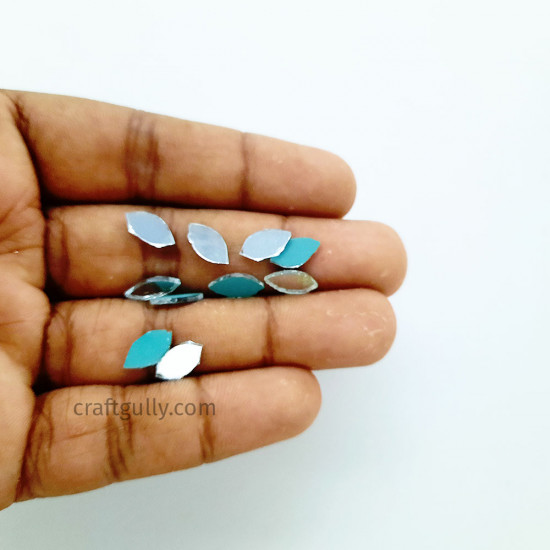 Cut Mirrors 10mm - Marquise - 10gms/ 105 Pcs