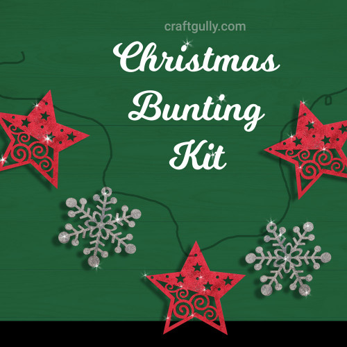 MDF Christmas Bunting Kit