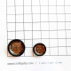 Buttons #2 - Dark Brown - Pack of 12