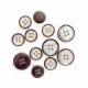 Buttons #7 - Vintage Grey - Pack of 12