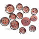 Buttons #15 - Deep Claret - Pack of 12