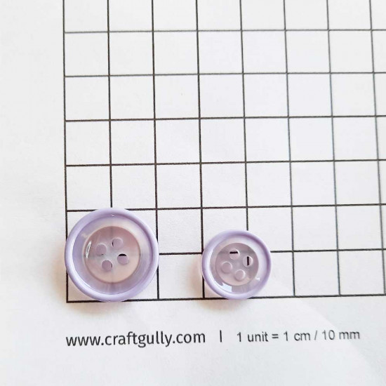 Buttons #17 - Lilac - Pack of 12