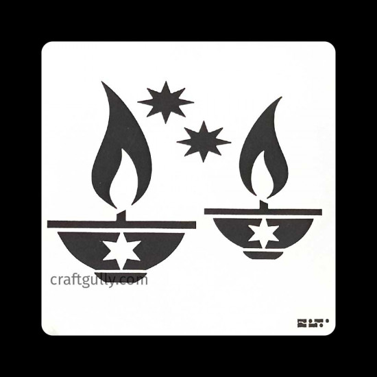 Stencils #152 - 3x3 inches - Diyas