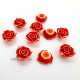 Acrylic Beads 21mm - Flower #15 Red Shaded - 20 Beads